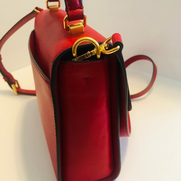 ❤️SOLD❤️Tory Burch Juliette Small Top Handle Satchel Red - Picture 7 of 15